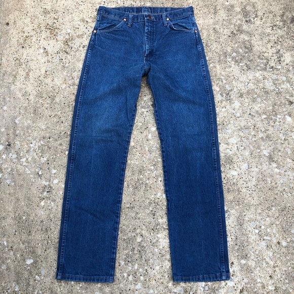 Wrangler Other - SOLD Wrangler dark wash straight leg cowboy jeans